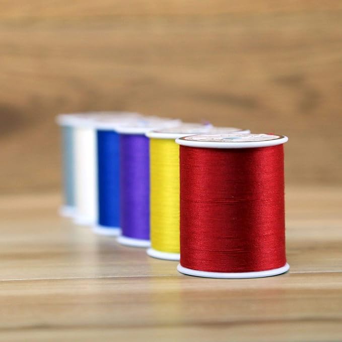Superior Threads Multicolor Assorted Polyester Thread Set - 8 Spools | 300 yard spools of 50 weight thread for machine sewing and handsewing - Summer color - Image 7