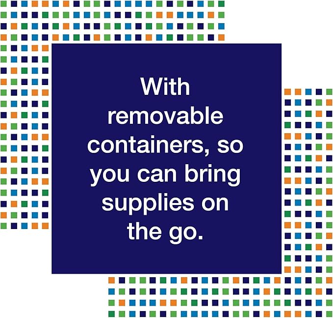 Elizabeth Ward Bead Storage Solutions Plastic Storage Tray and Bead Organizer with 78 Containers of Various Sizes, Tray, and Lid for Beads, Clear | Bead Organizing Bin with Tray, Lid and 78 Variable Sized Containers - Image 5