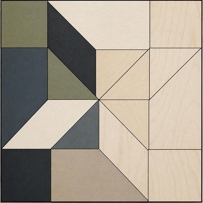 Barn Quilt DIY Kit | Unfinished Wood Quilt Block Painting Sign Pattern | Paintable Wooden Panel | Farmhouse Rustic Wall Art Craft (9 inches, Friendship Star) - Image 3