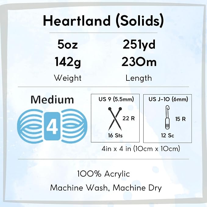 Lion Brand Yarn Heartland 136-113 Redwood | 6 Skeins, Same Dye Lot, Project Bag, CYC #4 Worsted, 100% Acrylic, Ideal for Crochet, Knitting Scarves, Blankets - Image 4