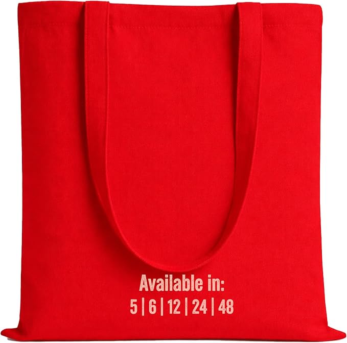 Salt Earth 5|6|12|24|48|100|200 Pack ToteBags Bulk Reusable Totes Grocery Shopping Cloth Bags DIY Promotion Gift Beach Travel by SaltEarth