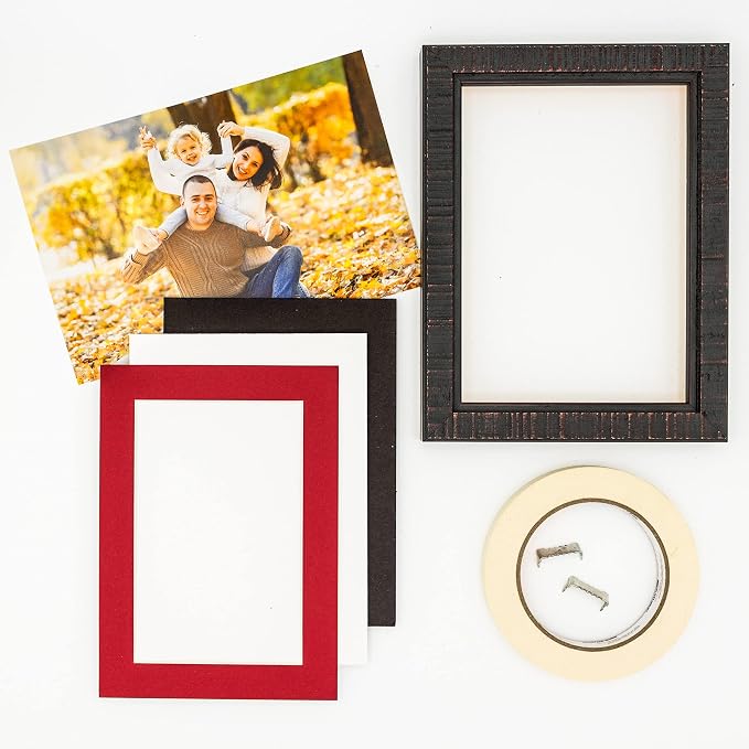 8.5x11 Mat for 12x16 Frame - Precut Mat Board Acid-Free Deep Red 8.5x11 Photo Matte For a 12x16 Picture Frame, Premium Matboard for Family Photos, Show Kits, Art, Picture Framing, Pack of 1 Mat - Image 5
