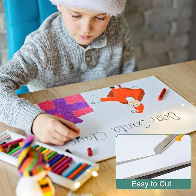 24 Pack White Foam Board 20" x 30", 3/16" (5MM) Thick Board Poster Acid-Free Foam Core, Double Sided Foamboard Sheets for Projects, Art, Craft, Presentations and Wedding Signage - Image 3