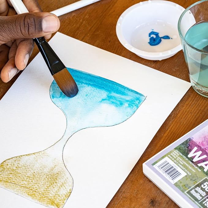 6" x 9" Watercolor Pad by Artist's Loft - Heavyweight and Acid Free Paper for Watercolor Paint - Bulk 6 Pack - Image 4