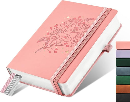 &And Per Se 365 Page Journal – A5 Hardcover Lined Notebook, One Book for the Whole Year, 100gsm Thick Paper, Numbered Pages & 3 Bookmarks, Annual Diary for Daily Writing (Blush) by AndPerSe