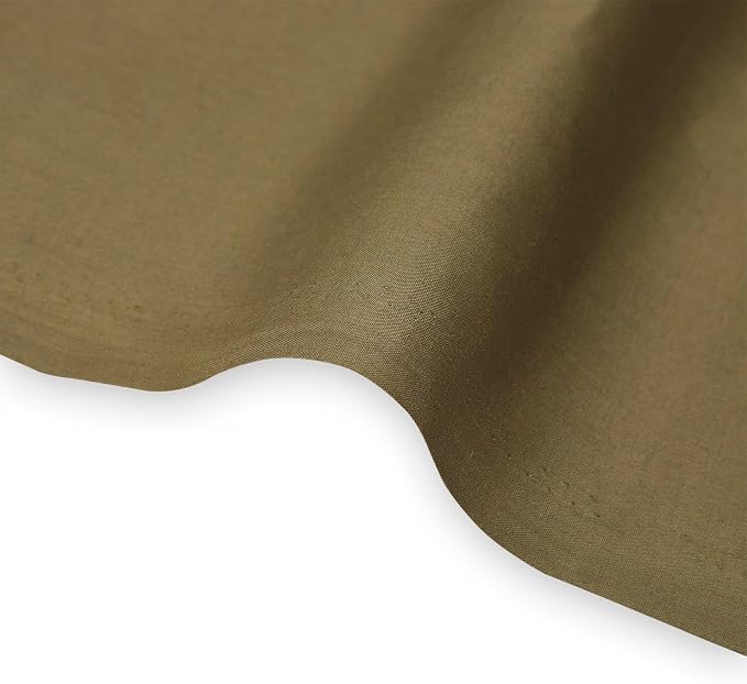 Cotton Broadcloth Fabric Lightweight Soft Solid Woven Polyester Blend By The Yard & Wholesale - Olive (20 Yards) - Image 3