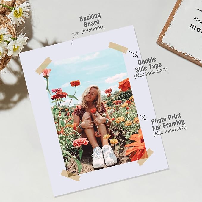 Falling in Art 50Pack Acid-Free Mat Boards,16x20 Uncut White Backing Boards | 4 - Ply Thickness Backer Boards for Photos, Pictures, Frames, Artworks and Prints - Image 6