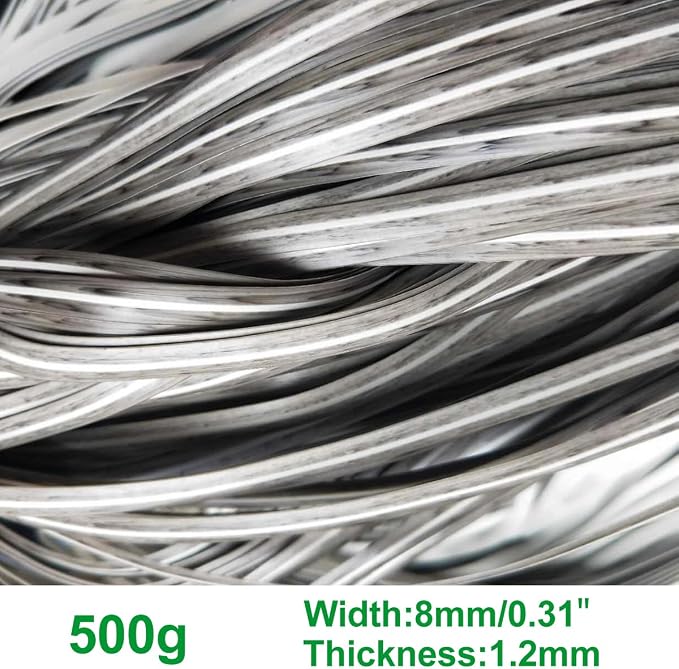 ECYC Ltd 196.8 Feet Rattan Repair Kit for Wicker Furniture, 8mm Wide Flat Synthetic Rattan Weaving Material Plastic Imitation Rattan Wicker PE Rattan Strips for Repair Fixing Furniture, DIY Crafts - Image 2