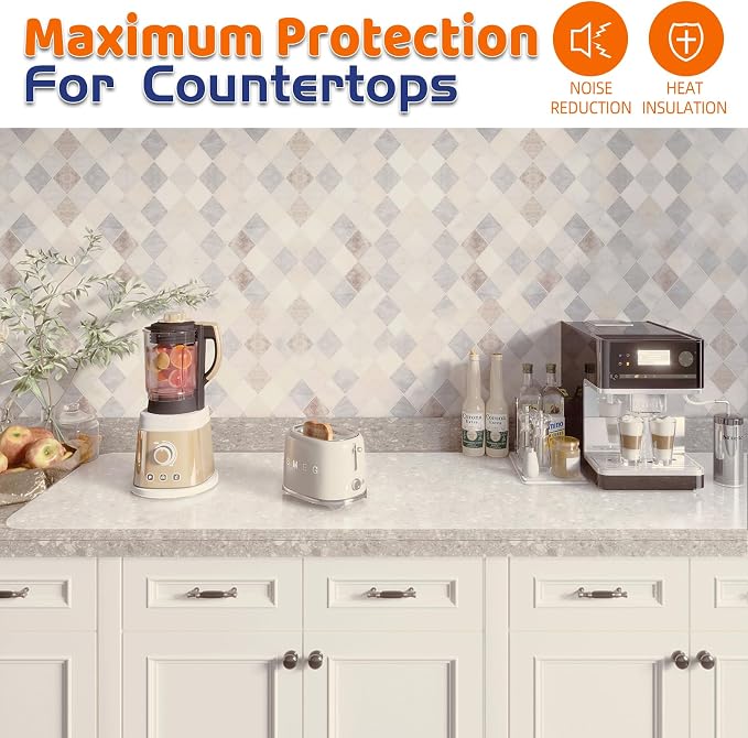 Warome Silicone Mat, 78.7”x 23.6” Heat Resistant Mats for Countertop, Extra Large Kitchen Counter Protector, Cuttable Counter Mat for Crafts- White Translucent - Image 7
