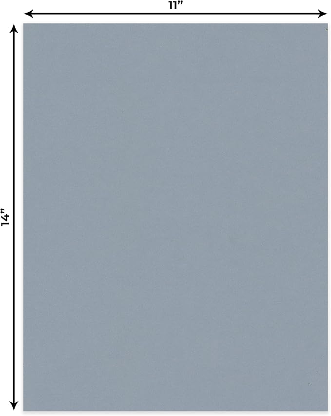 CountryArtHouse Mid Grey Acid Free 11x14 Backing Board - Uncut Photo Mat Board - 50 Sheets - Image 2