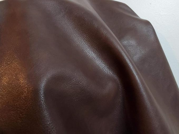 NAT Leathers | Soft Faux Vegan PU (Peta Approved Vegan) Leather by The Yard Synthetic Pleather 0.9 mm Nappa Yards (360 inch x 54 inch) Soft Smooth Upholstery (Brown, 10 Yards (360"x54") - Image 2