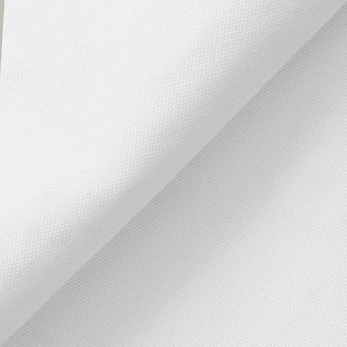Cotton Duck Canvas Fabric Heavy Duty Outdoor 10 Oz Thick Cloth Material By The Yard & Roll Wholesale - White (10 Yards) by FWD