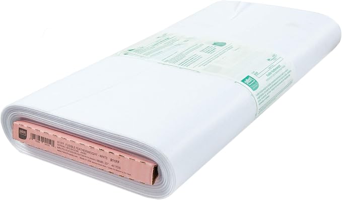 Pellon 911FF Fusible Featherweight Interfacing 20in x 40 Yard Bolt. Color: White by Pellon