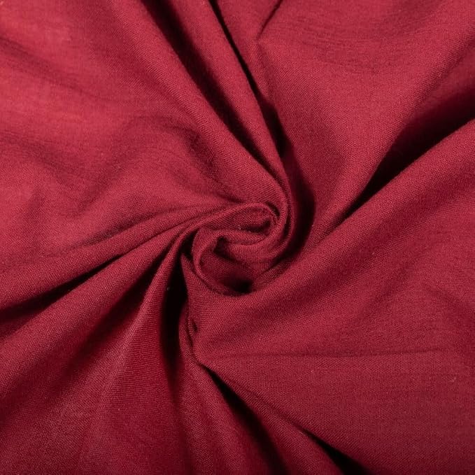 AK TRADING CO. 50" Wide 100% Cotton Island Breeze Gauze Fabric by The Yard – Lightweight, Breathable Material for Apparel, Crafts, Home Décor, Photoshoots, & DIY Projects (Burgundy, 1 Yard) by Fabrics%7CEventDecor%7CCrafts%7CUpholsteryFoam
