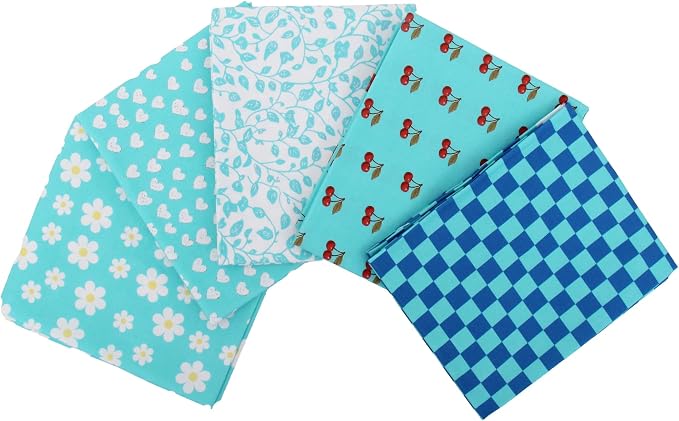 Threadart Cotton Quilting Fabric, Fat Quarter Grab Bag | Cotton fabric for quilting, sewing, crafts and home decor. Smooth woven fabric cuts cleanly for handmade projects. by ThreadArt