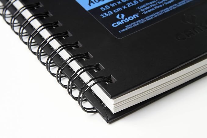 Canson XL Series Art Book Watercolor, Midweight White Paper, Side Wire Binding, 48 Sheets, 5.5X8.5 inch - Image 3