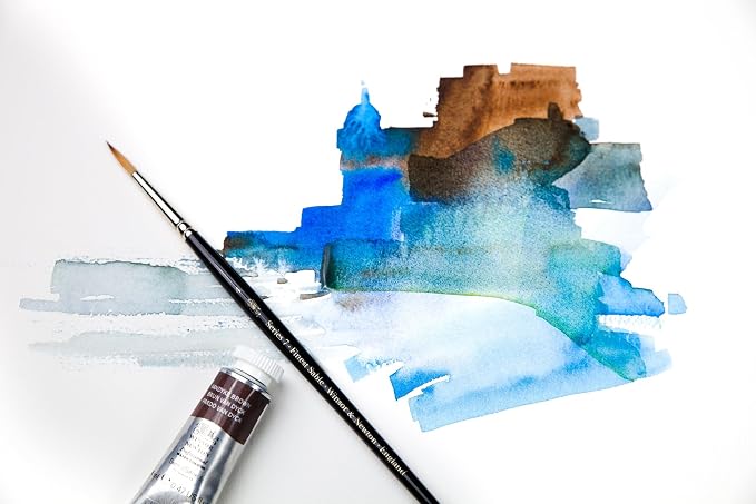 Winsor & Newton Professional Watercolor Paper Block, 7" x 10", Rough | High-grade rough texture watercolor block ensuring warp-free wet-on-wet painting in a portable size. - Image 6