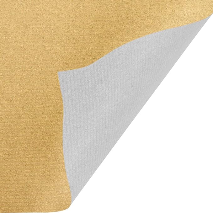 Jillson Roberts 6 Roll-Count Solid Color Wrapping Paper, Double-Sided Kraft Red and Gold/Gold and Silver/Red and Green - Image 3