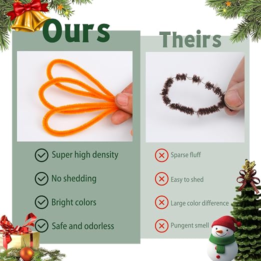 Veroave Pipe Cleaners, Pipe Cleaners Crafts, 3000 PCS 30 Colors | Bulk Pipe Cleaners for Crafts, Chenille Stems for Crafts, Flower Bouquets, Graduation Bouquet Crafts, Holiday Decorations - Image 4
