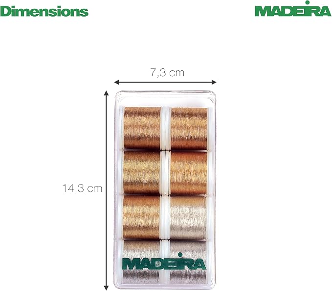 Madeira 40 Heavy Metal Gift Box 8ct Thread Set, Assorted - Image 4