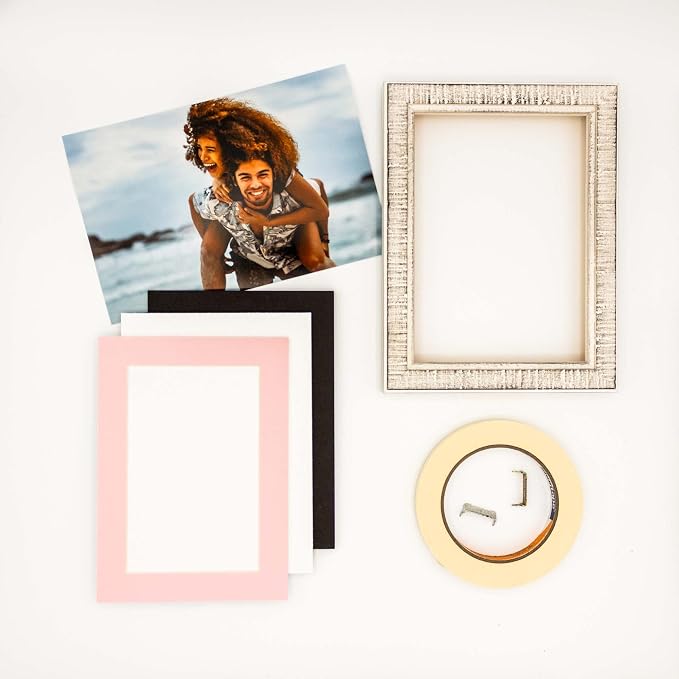 5x7 Mat for 8x10 Frame - Precut Mat Board Acid-Free Show Kit with Backing Board, and Clear Bags Soft Pink 5x7 Photo Matte Made to Fit a 8x10 Picture Frame Matboard for Framing, Pack of 25 Mats - Image 6