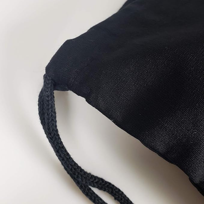Cotton Canvas Drawstring Backpack with Zippered Front Pocket Cinch Sack Pull String Sport Bags for Gym, Hike Bags - Image 4