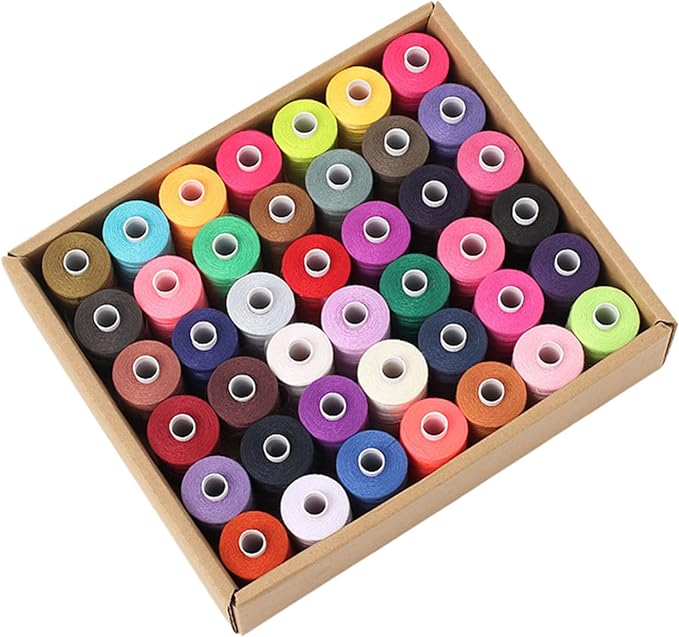 Simthread All Purpose Sewing Thread, 42 Spool Assorted 1000 Yards Polyester Threads for Sewing, Handy Polyester Sewing Threads for Sewing Machine - 42 Colors - Image 7