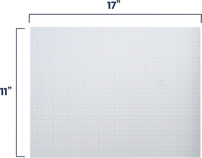 Pacific Arc Drafting Vellum Sheets, 10-Sheets 11 x 17 inches Paper Rag Vellum Gridded 4 x 4 - Image 4