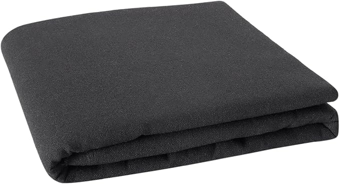 Linen Fabric by The Yard - 5 Yard 62 Inch Wide Black | Embroidery Fabric Plain Solid Color Cloth for Needlework, Quilting, Embroidery, Curtain, Garments Craft by LOVOUS