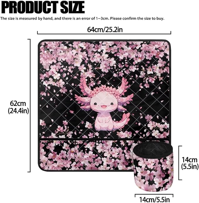 Axolotl Sewing Machine Covers - Dust Resistant Mats for Table with Pockets for Accessories - Water Resistant - Image 4