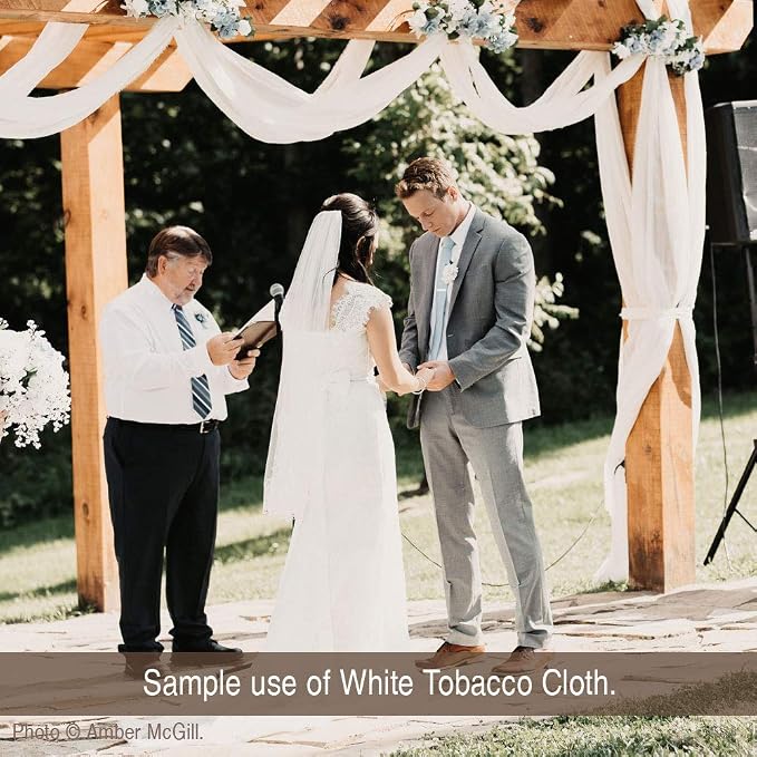 50 Yards Natural Unbleached Tobacco Cloth Natural Cotton Fabric Lightweight for Wedding Decor by JCS - Image 6