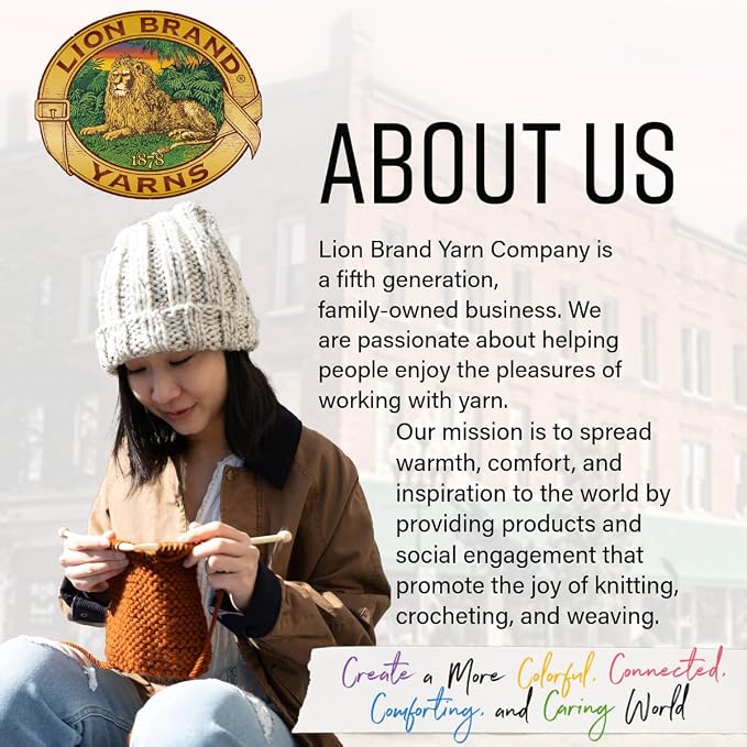 Lion Brand Yarn Hometown Yarn, Super-Bulky Yarn for Knitting, Crocheting, and Crafting, 3 Pack, Aspen Tweed | Super Bulky Acrylic Fiber for Warm Crochet Blankets, Knit Winter Hats, Chunky Cardigans, Soft Scarves, Weaving - Image 7