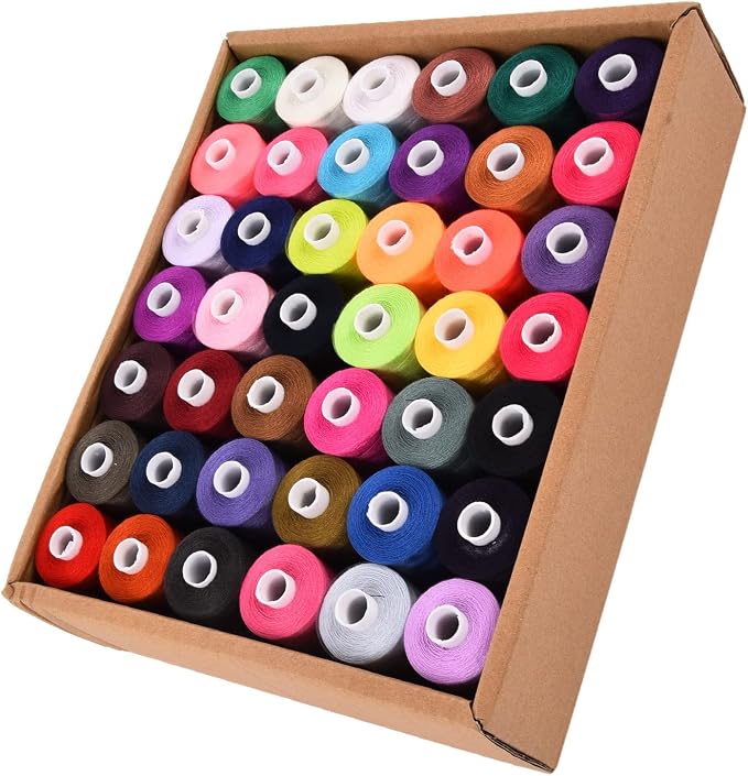 Sewing Thread Set, 42 Colors Polyester Threads for Hand Stitching, 1000 Yards Per Spools, Portable Sewing Supplies for Home Traveler, Adults, Beginner, Embroidery - Image 9