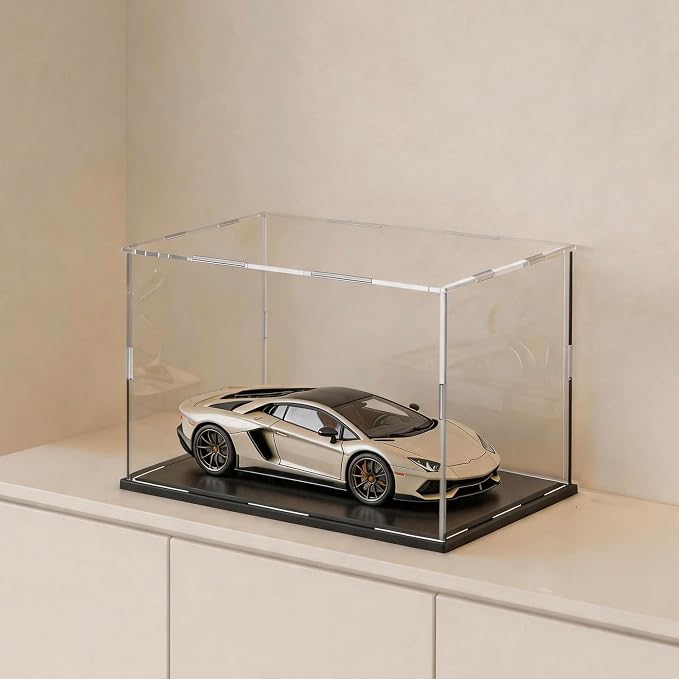 Display Case for Light Saber Swords, Long Acrylic Box for showcaseing Trophy, Moulded Figure, Dolls and Collectibles 14 (L) × 5 (W) × 5 (H) inch by hopeme