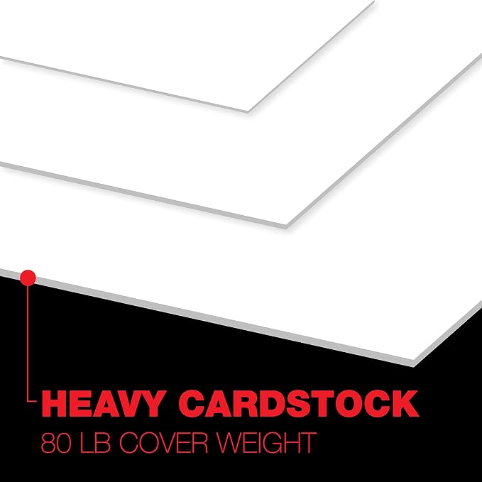 Accent Opaque White 19” x 13” Cardstock Paper, 80lb, 216gsm – 800 Sheets (4 Reams) – Premium Super Smooth Heavy Cardstock, Printer Paper for Ink Heavy Invitations, Cards, Menus, Images – 189038C - Image 3