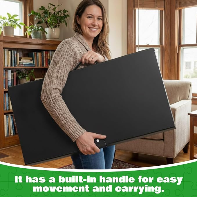 Feifeiya 30 Pocket Puzzle Storage Folder Book for 500-1000 Pcs Jigsaw Puzzles, 28 x 20.5 Inch Portable Puzzle Binder Album with Clear Protective Sleeves, Dustproof Book for Finished Puzzles - Image 7