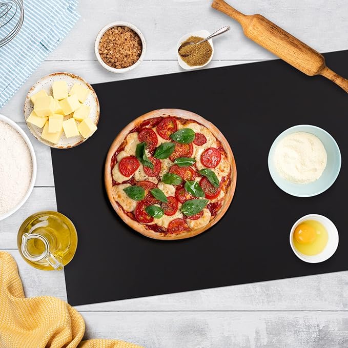 Silicone Mat Heat Resistant Mats for Countertop, Multipurpose Large Silicone Mats for Crafts Kitchen Workbench Size 48x24 inches Thick 2mm,Rolled Package,Black - Image 4