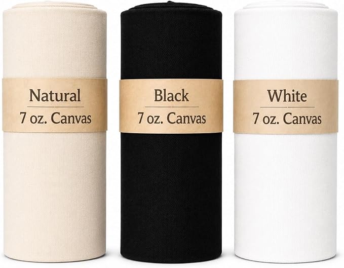 Sedona Designz 60" Wide Cotton Duck Canvas Fabric - 7oz Durable 100% Cotton (White, 20 Yards) - Image 2