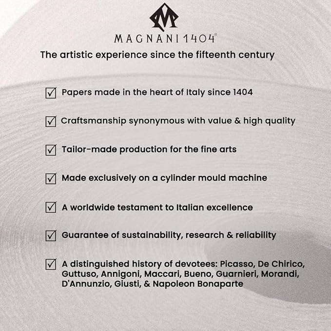 Magnani Watercolour Paper Pad, Fine Grain, 300 g/m, 100% Cotton, Round Screen Paper (18 x 26 cm) - Image 6