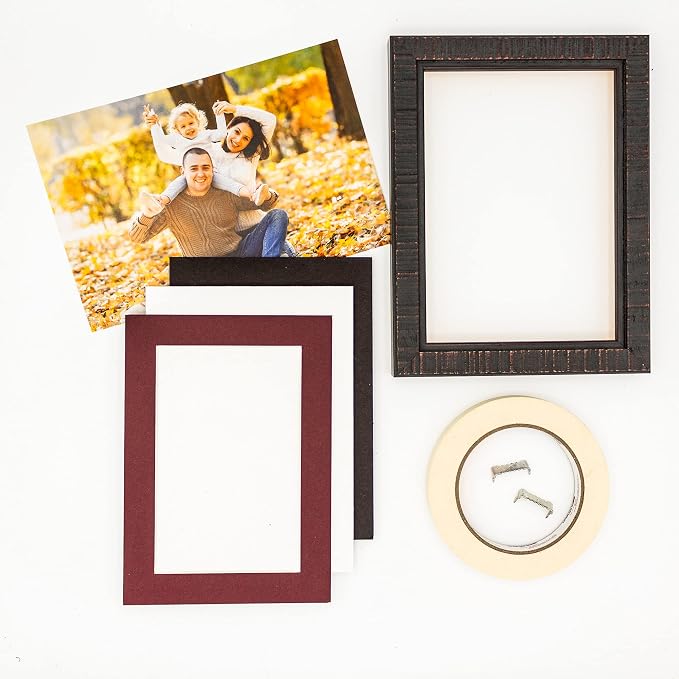 8x10 Mat for 12x16 Frame - Precut Mat Board Acid-Free Show Kit with Backing Board, and Clear Bags Maroon 8x10 Photo Matte Made to Fit a 12x16 Picture Frame Matboard for Framing, Pack of 25 Mats - Image 6