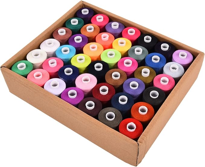 Haofy Sewing Threads Set Polyester 1000 Yards 42 Colors Spools Kit for Household DIY Embroidery and Sewing Machines with Strong Resilient Threads for Crafts and Garment Repair - Image 9