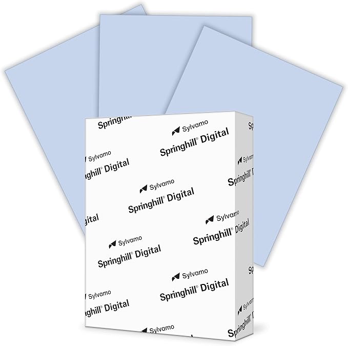 Springhill 8.5” x 11” Orchid Purple Colored Cardstock Paper, 67lb Vellum Bristol, 147gsm, 250 Sheets (1 Ream) – Premium Lightweight Cardstock, Vellum Printer Paper with Textured Finish – 057000R by Springhill