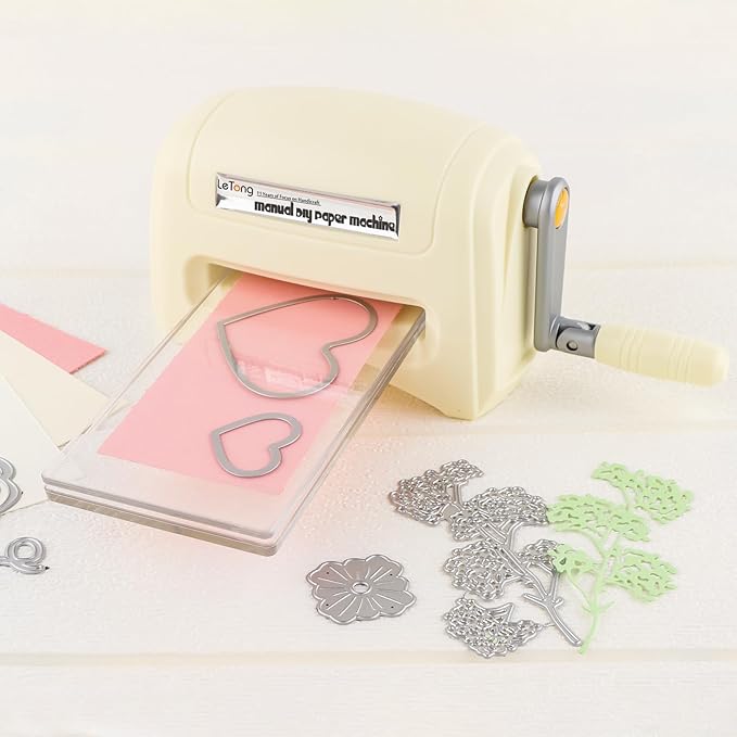 Mini Manual Die Cutting and Embossing Machine for DIY,Hand Embossing Machine for DIY Die Cutting Embossing Paper Card Craft Scrapbooking Dies Cutter Photo Album Decorative Craft Scrapbooking Supplies