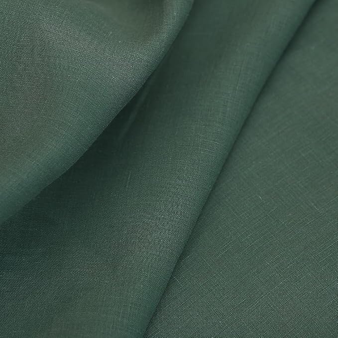 Japan Nature 100% Linen Fabric for Clothing, Home Decor, Pillow, Sofa, 55" Width, Craft by The Yard (Army Green, 5 Yard) - Image 5