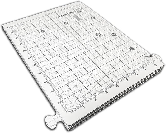 Cutterpillar Flip and Fold Self-Healing Cutting Mat – 5-in-1 Foldable Craft Mat for Fabric, Quilting & Sewing Projects, Easy Travel & Storage, Expands from 9" x 12" to 24" x 36"