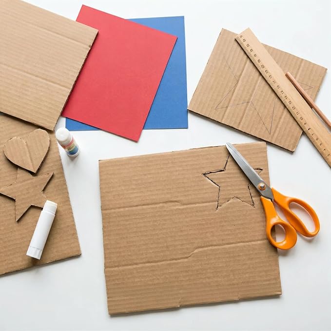 Flat Cardboard Sheets for Crafts - 8.5x11 Inch Bulk Corrugated Cardboard Sheets & 3 mm Thick Chipboard for Mailer Inserts & Dividers - Craft Board & Backing Board for DIY Crafts,100 pack - Image 3