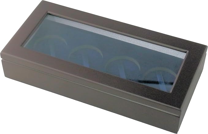 Wood Glass-top Display Box for Four Large Coin Capsules or Challenge Coins - Image 2