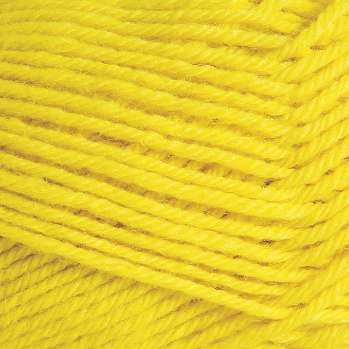 Knit Picks Wool of the Andes Yellow 100% Wool Yarn Pack for Knitting | 10 skeins (500g total) of soft worsted weight crocheting yarn in Buttercup color, good for felting. - Image 3