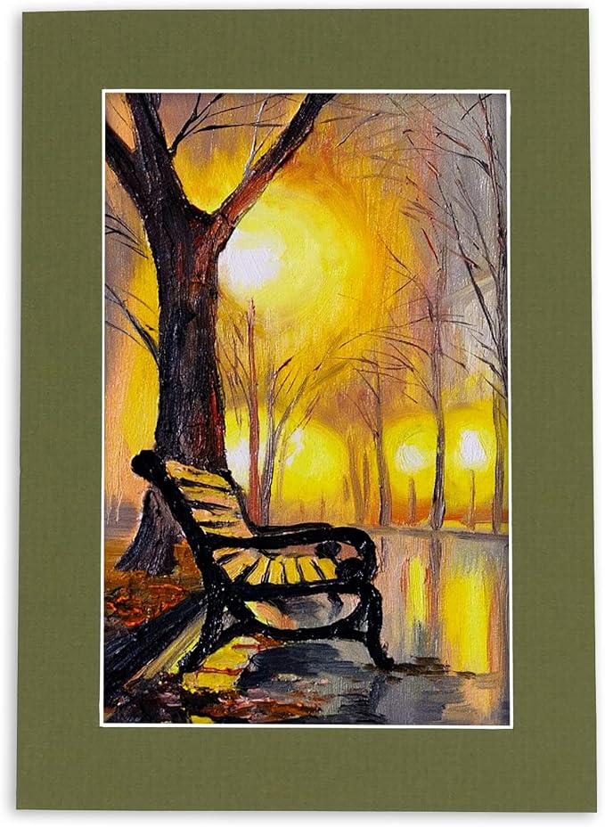 11x14 Mat for 12x16 Frame - Precut Mat Board Acid-Free Dill Green 11x14 Photo Matte For a 12x16 Picture Frame, Premium Matboard for Family Photos, Show Kits, Art, Picture Framing, Pack of 25 Mats - Image 8