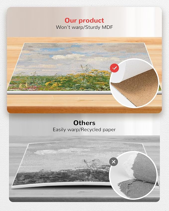 Canvas Boards 60 Pack, 9x12 Inch Painting Canvas Panels White | Blank 100% Cotton Art Supplies for Acrylics Oil Watercolor Tempera Paints - Image 9